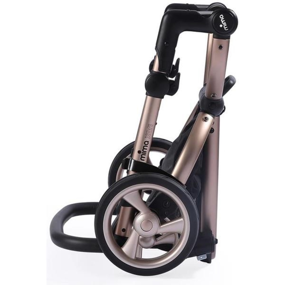Mima xary stroller rose gold and camel on black